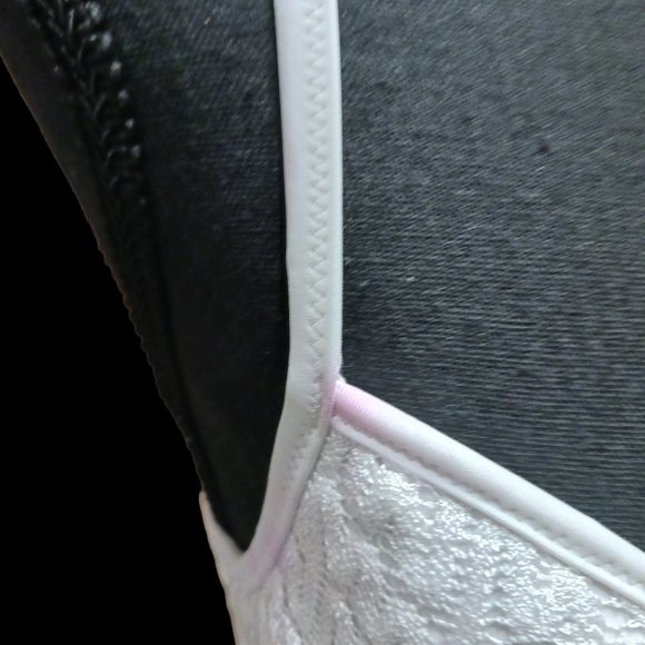 Victoria's Secret Crochet Padded Push Up White Bikini Top Size 34C - Picture 13 of 13